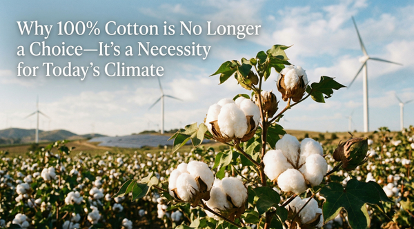 Why 100% Cotton is No Longer a Choice—It’s a Necessity for Today’s Climate