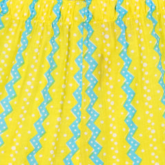 Sunshine Ikat Girls Kurta Pajama Set