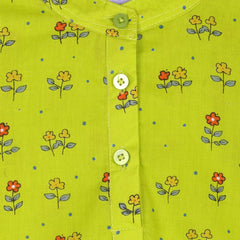 Fresh Lemonade Petals Kurta Pajama Set