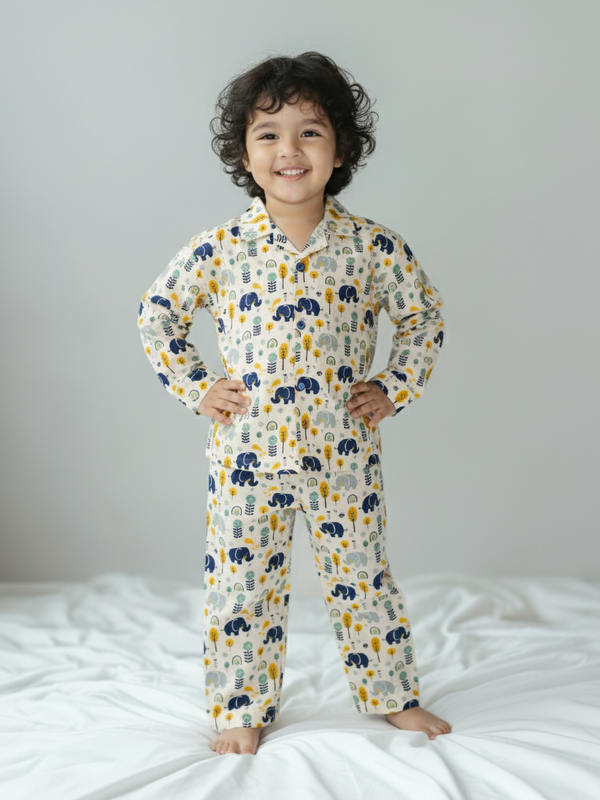 Minty Parade – Navy Yellow