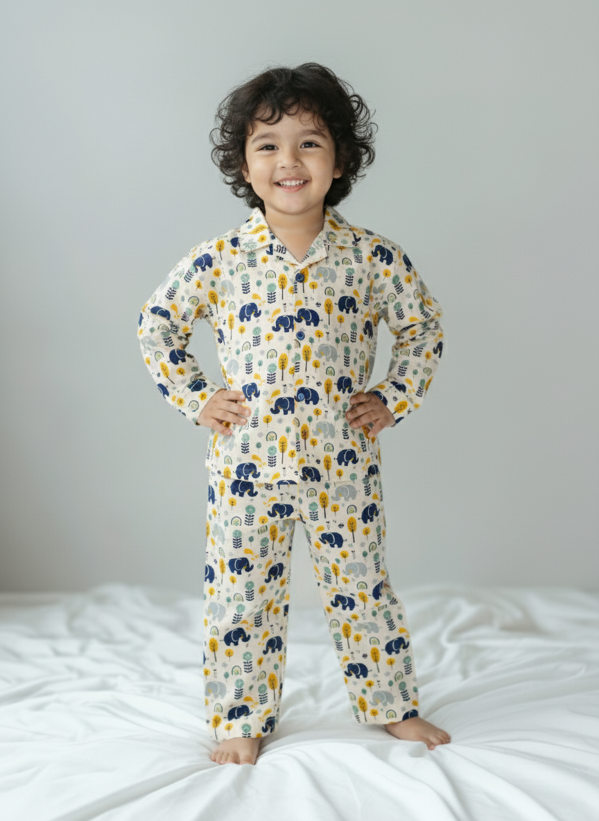 Minty Parade – Navy Yellow