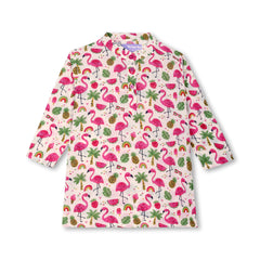 Flamingo Fiesta Girls Kurta Pajama Set
