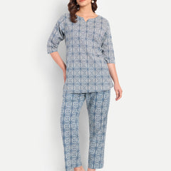 Indigo Square Weave