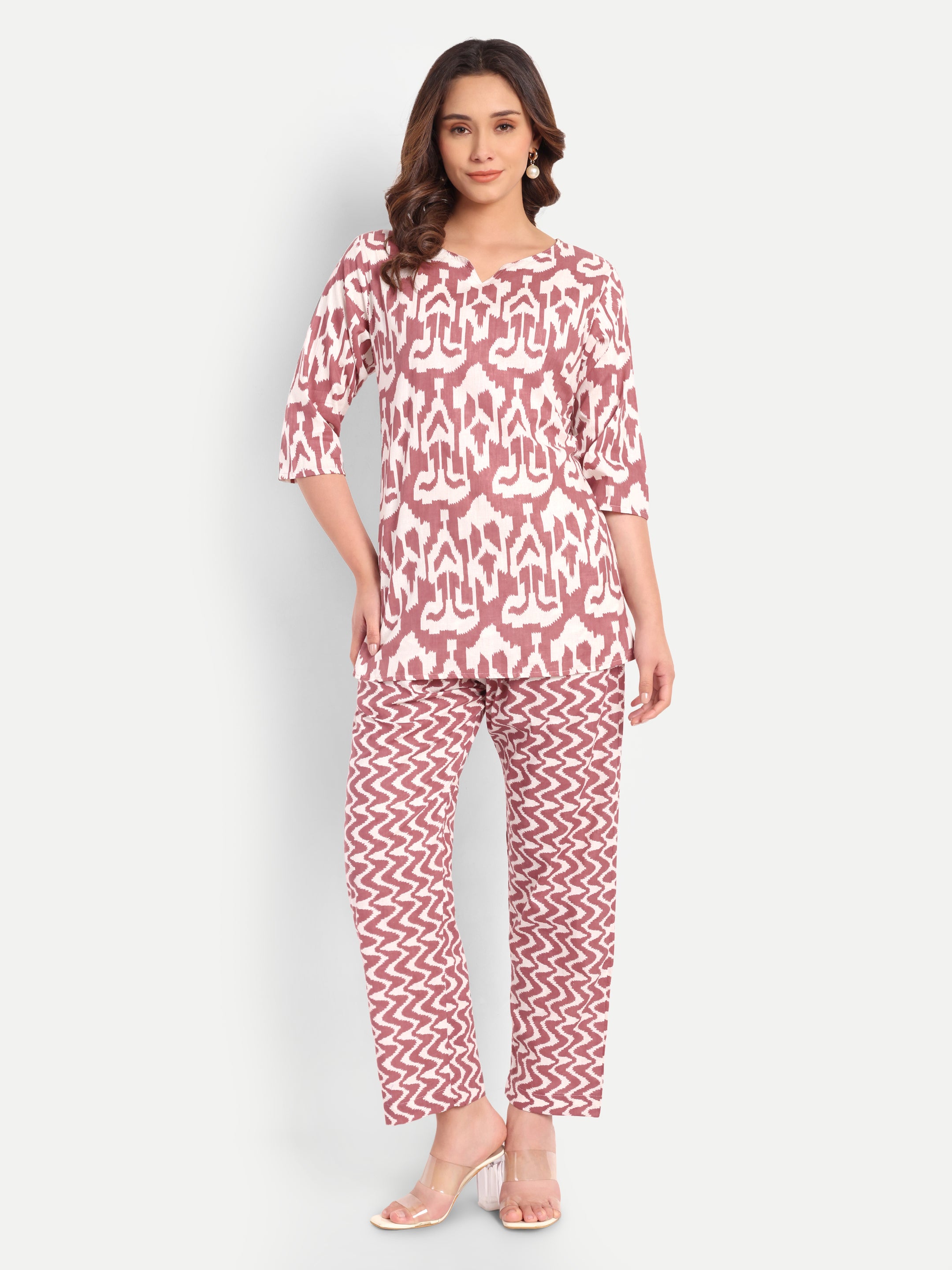 Rose Ripple – 100% Cotton Loungewear Set