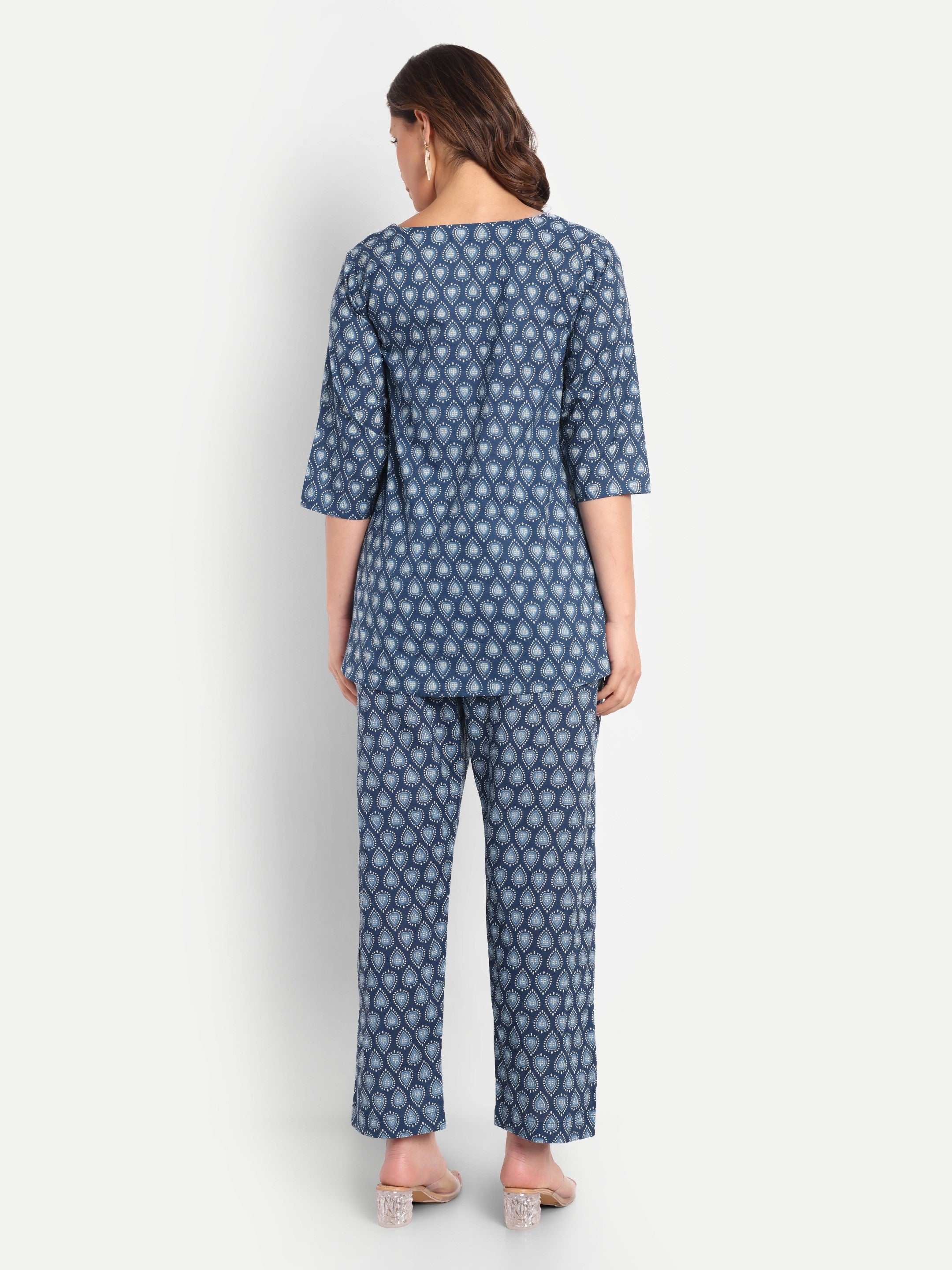 Indigo Saanjh – 100% Cotton Loungewear Set