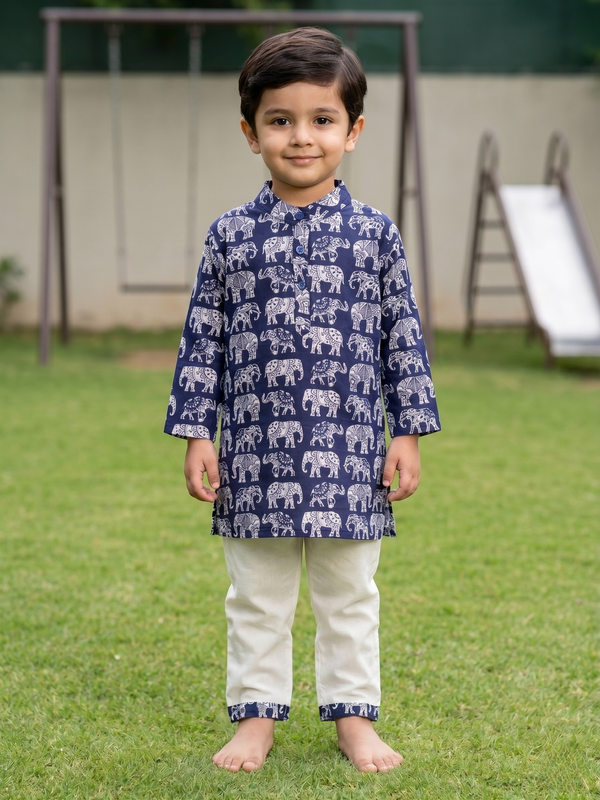 Royal Gajraj Boys Kurta Pajama Set