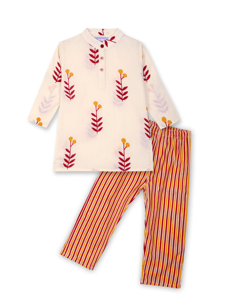 Ruby Roots Girls Kurta Pajama Set