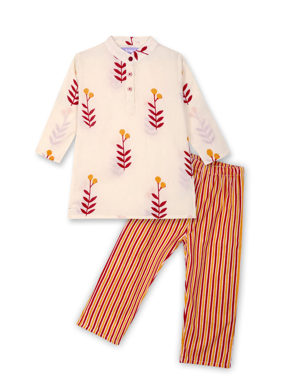 Ruby Roots Girls Kurta Pajama Set