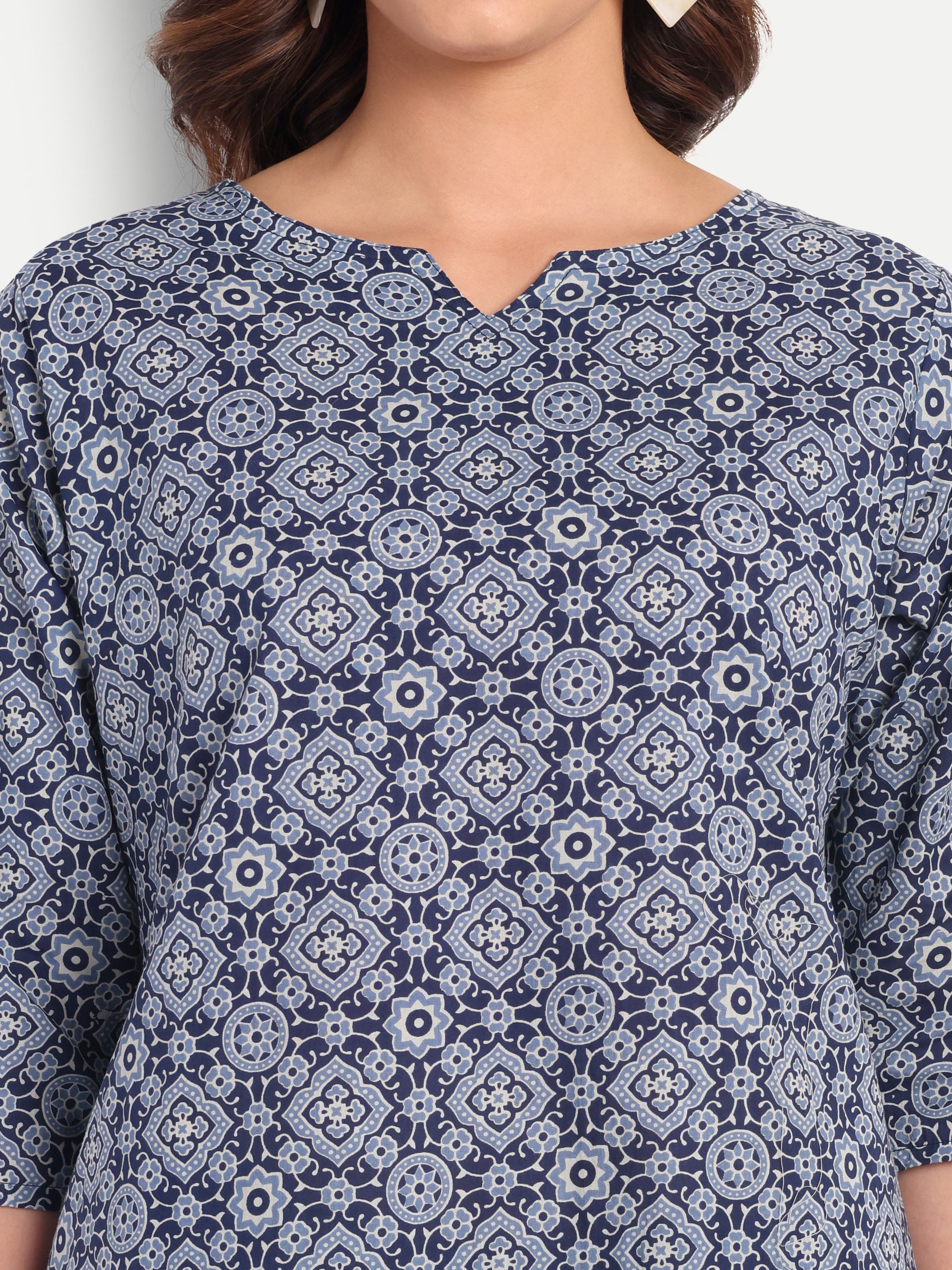 Indigo Jaali – 100% Cotton Loungewear Set