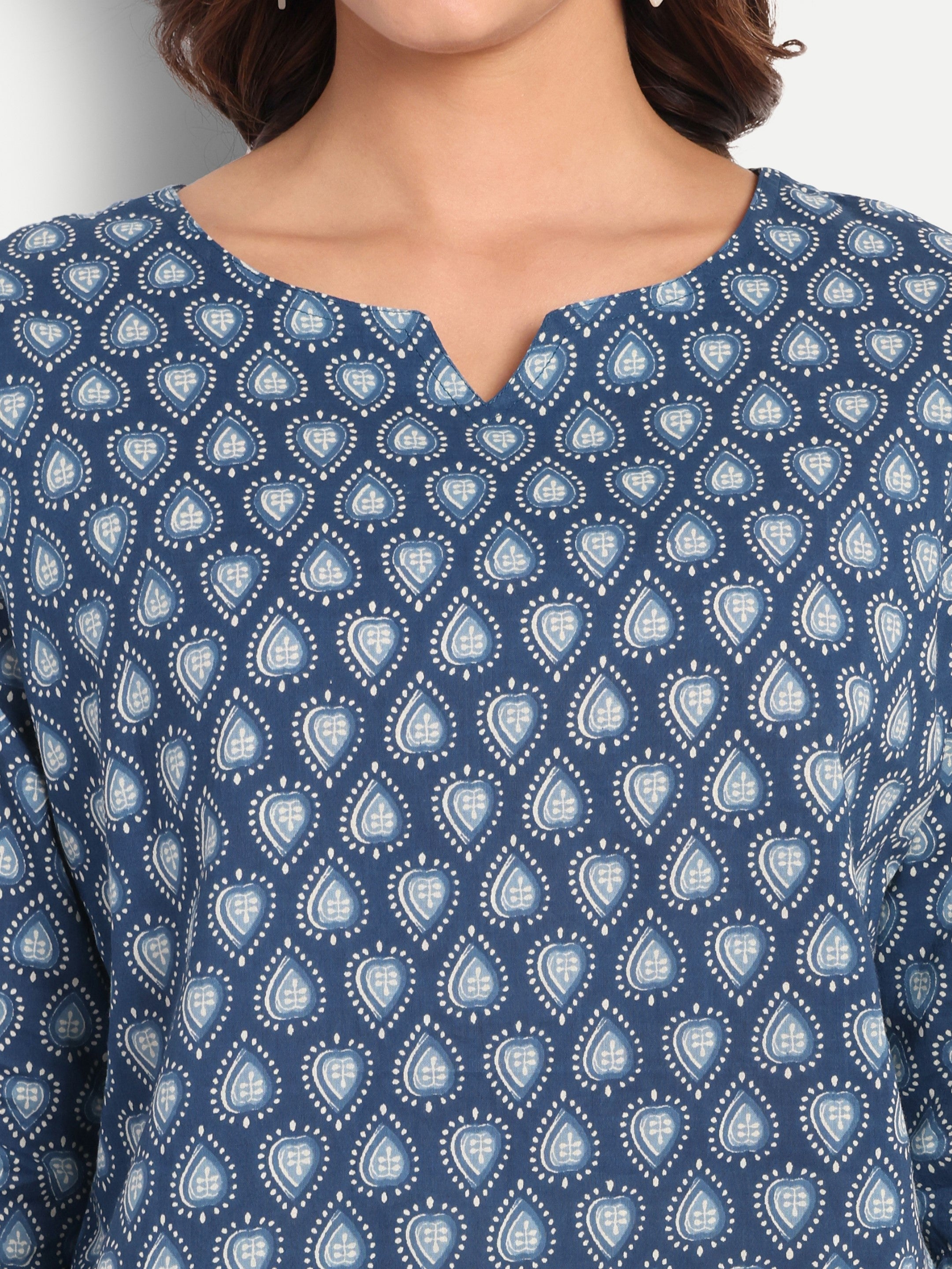 Indigo Saanjh – 100% Cotton Loungewear Set