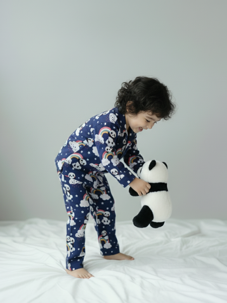 Panda Rainbow Love – Blue