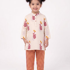 Ruby Roots Girls Kurta Pajama Set