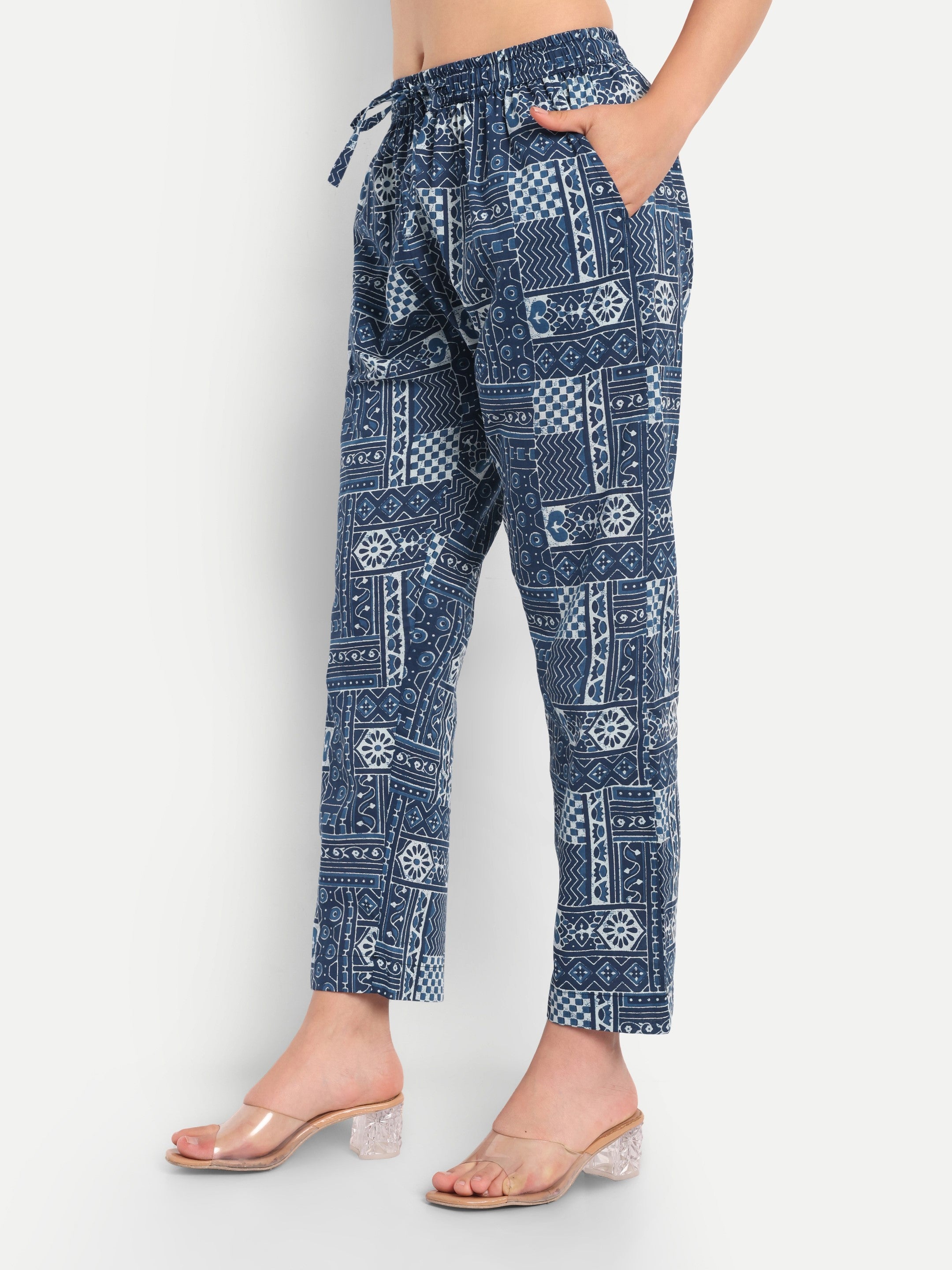 Indigo Tapestry – 100% Cotton Loungewear Set