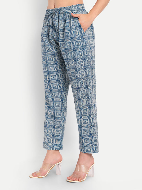 Indigo Square Weave