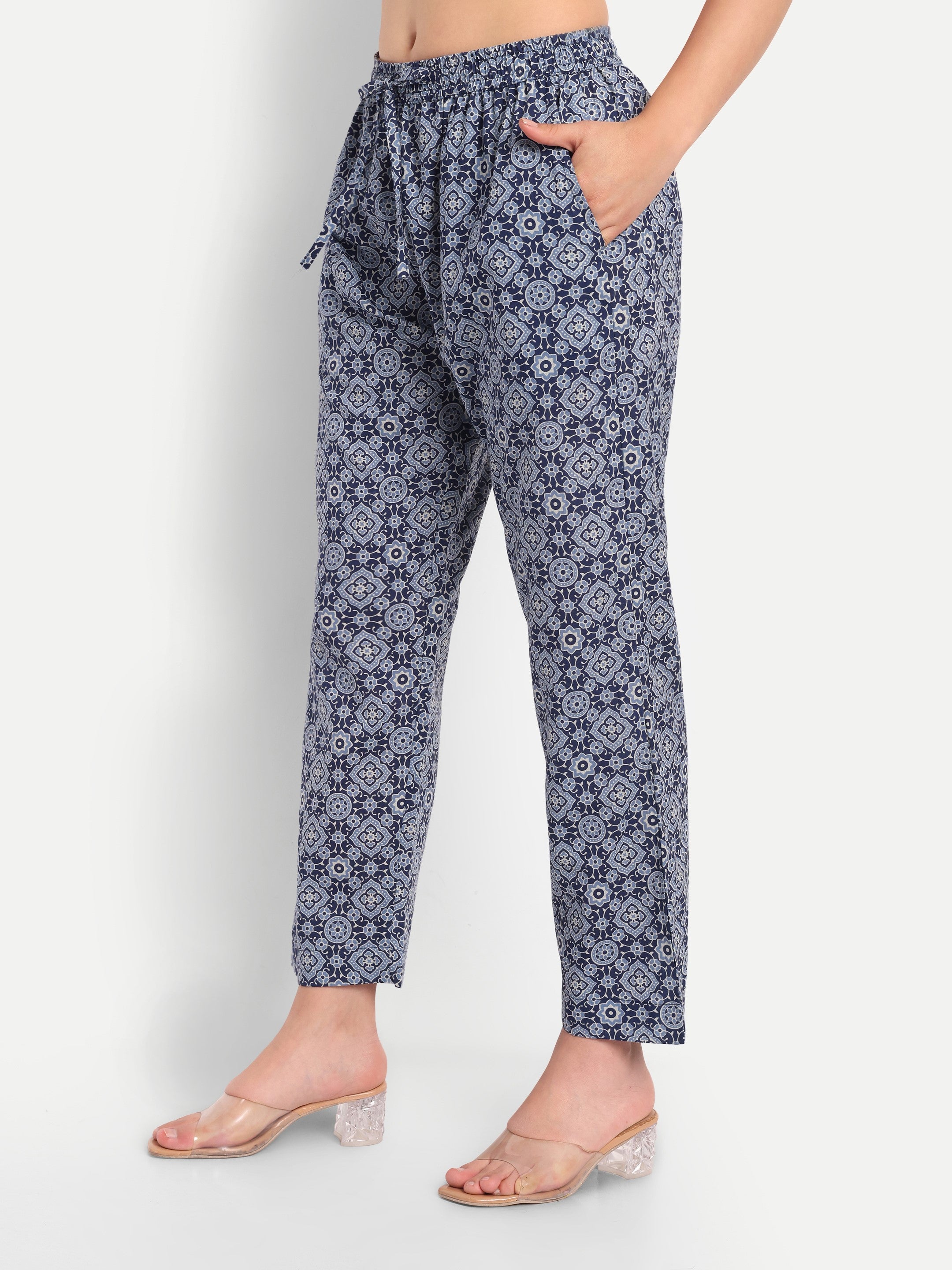 Indigo Jaali – 100% Cotton Loungewear Set