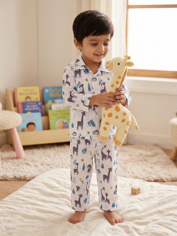 Giraffe Cuddles – Grey