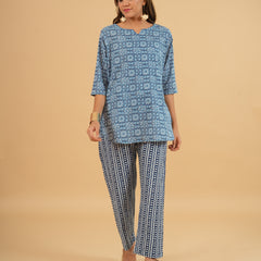 Mint Mosaic – Navy