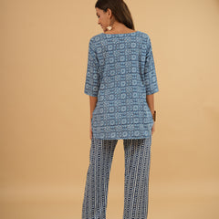 Mint Mosaic – Navy