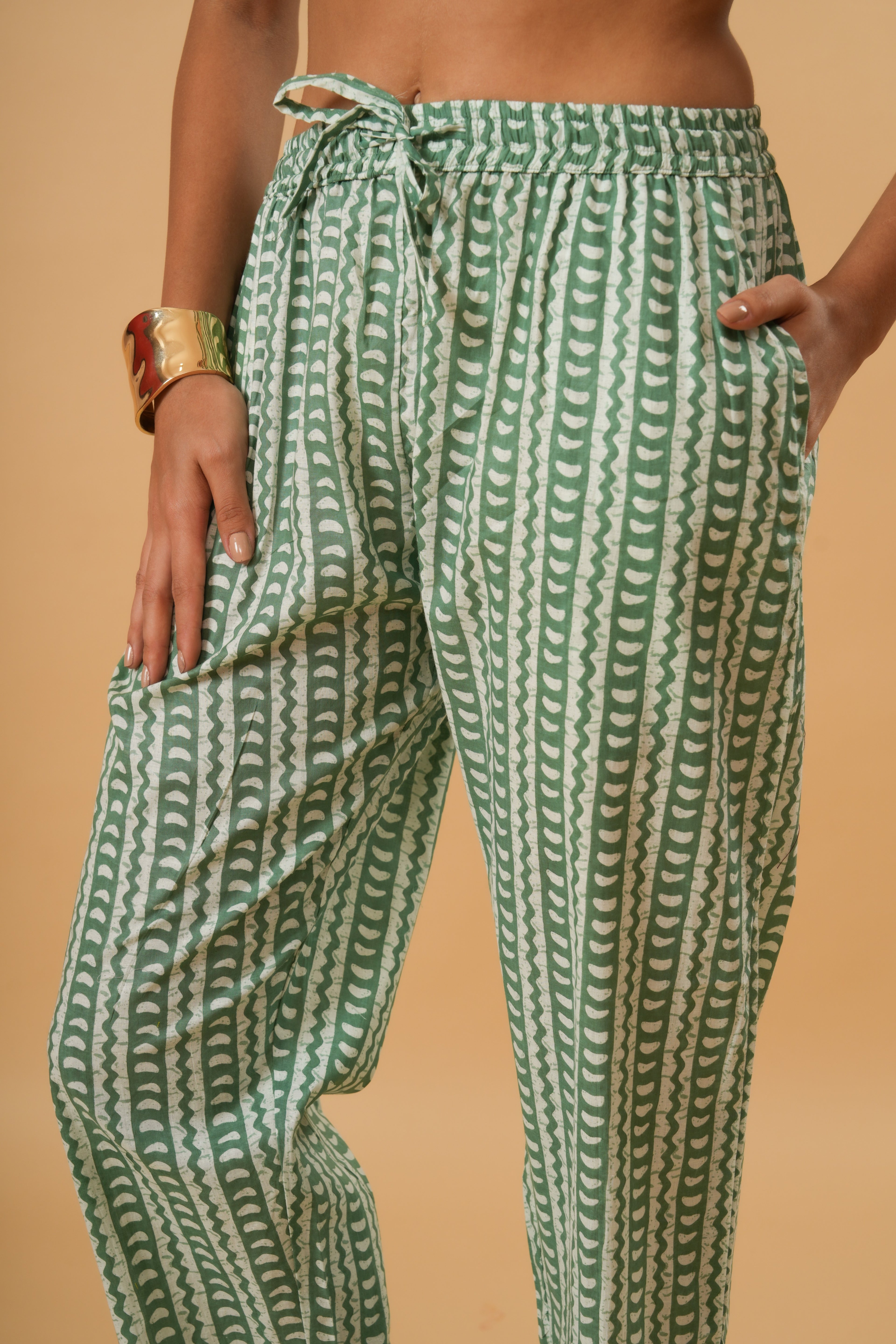 Mint Mosaic – 100% Cotton Loungewear Set