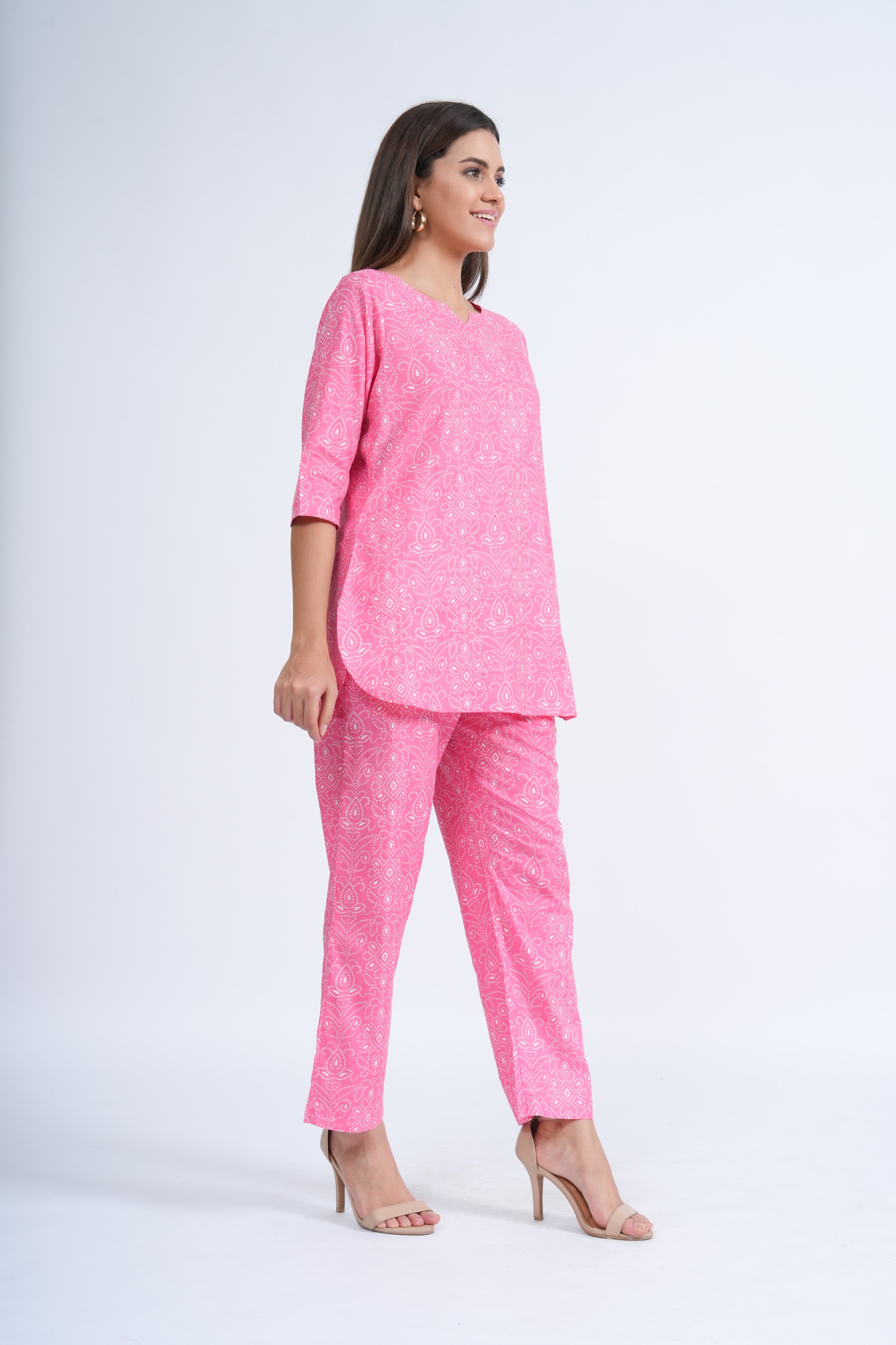 Blush Mirage – 100% Cotton Loungewear Set
