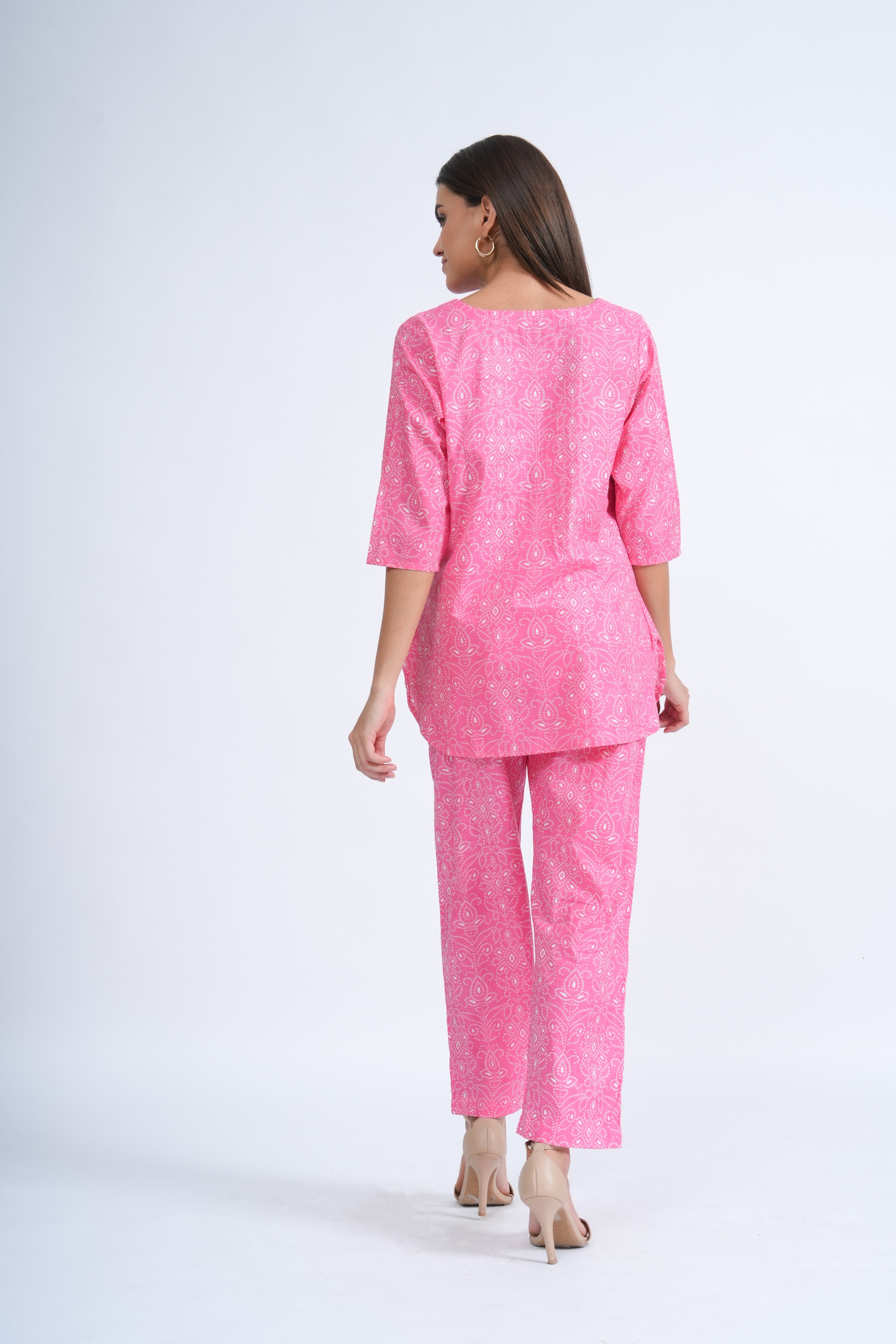 Blush Mirage – 100% Cotton Loungewear Set