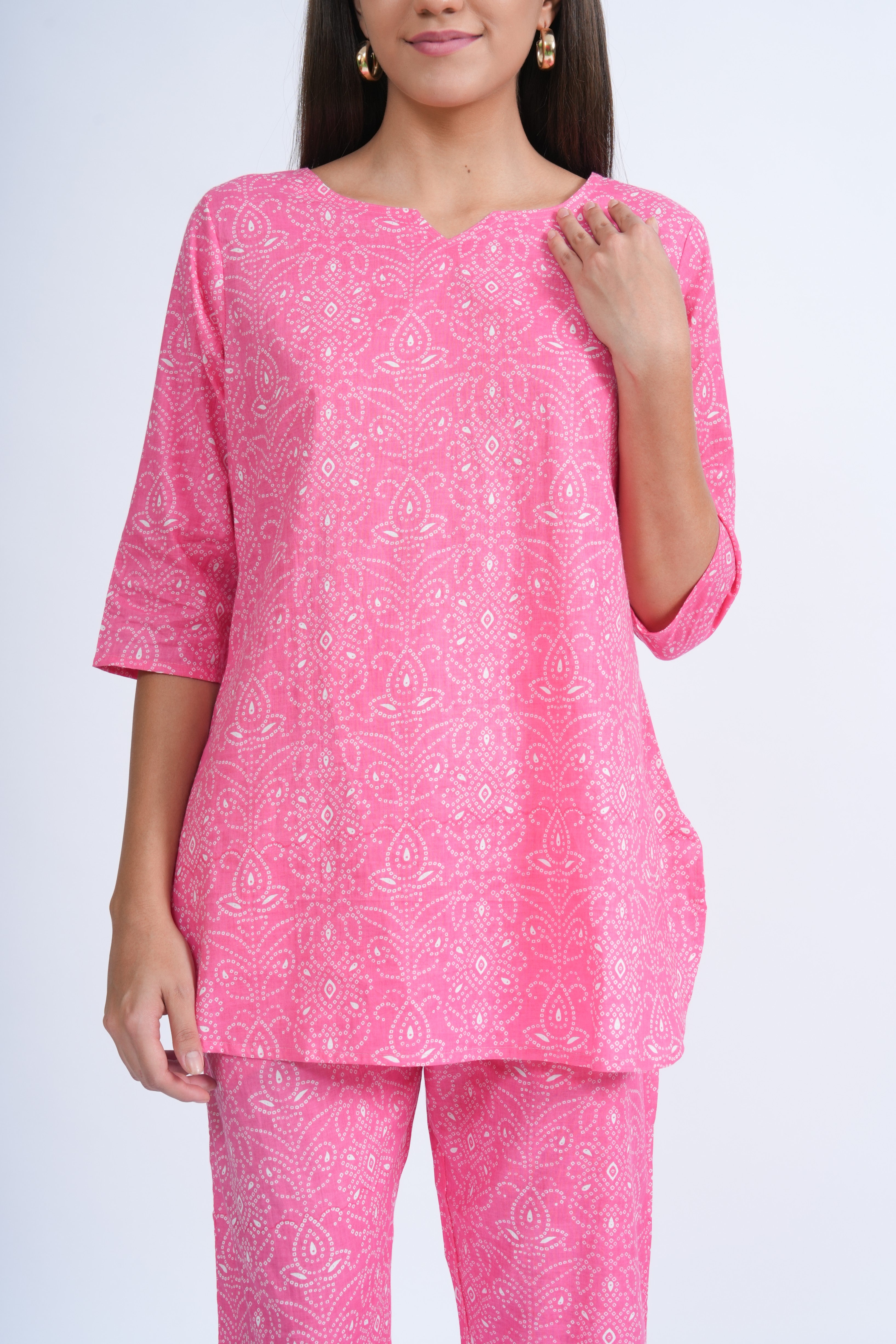 Blush Mirage – 100% Cotton Loungewear Set