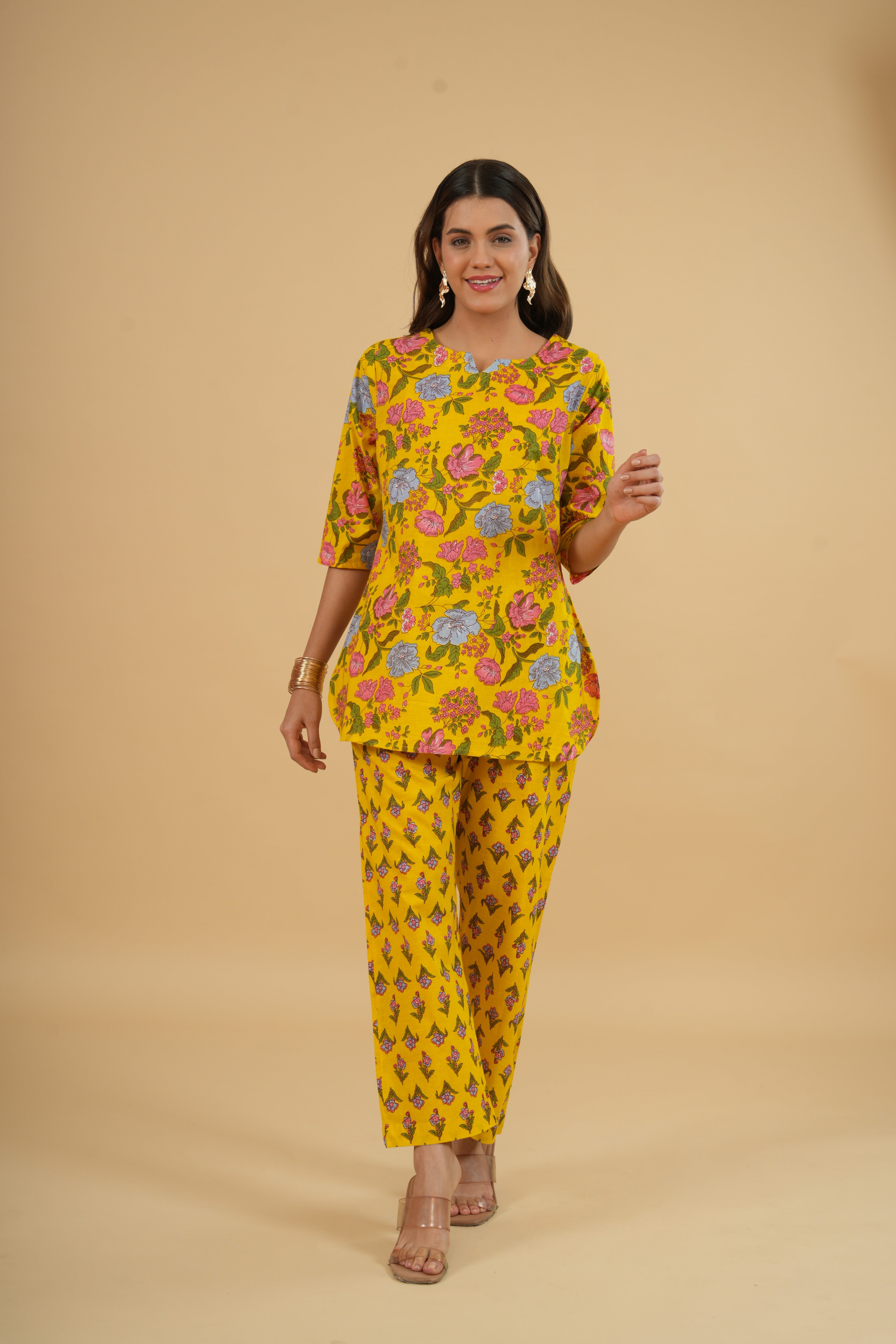 Sunshine Blossom – 100% Cotton Loungewear Set