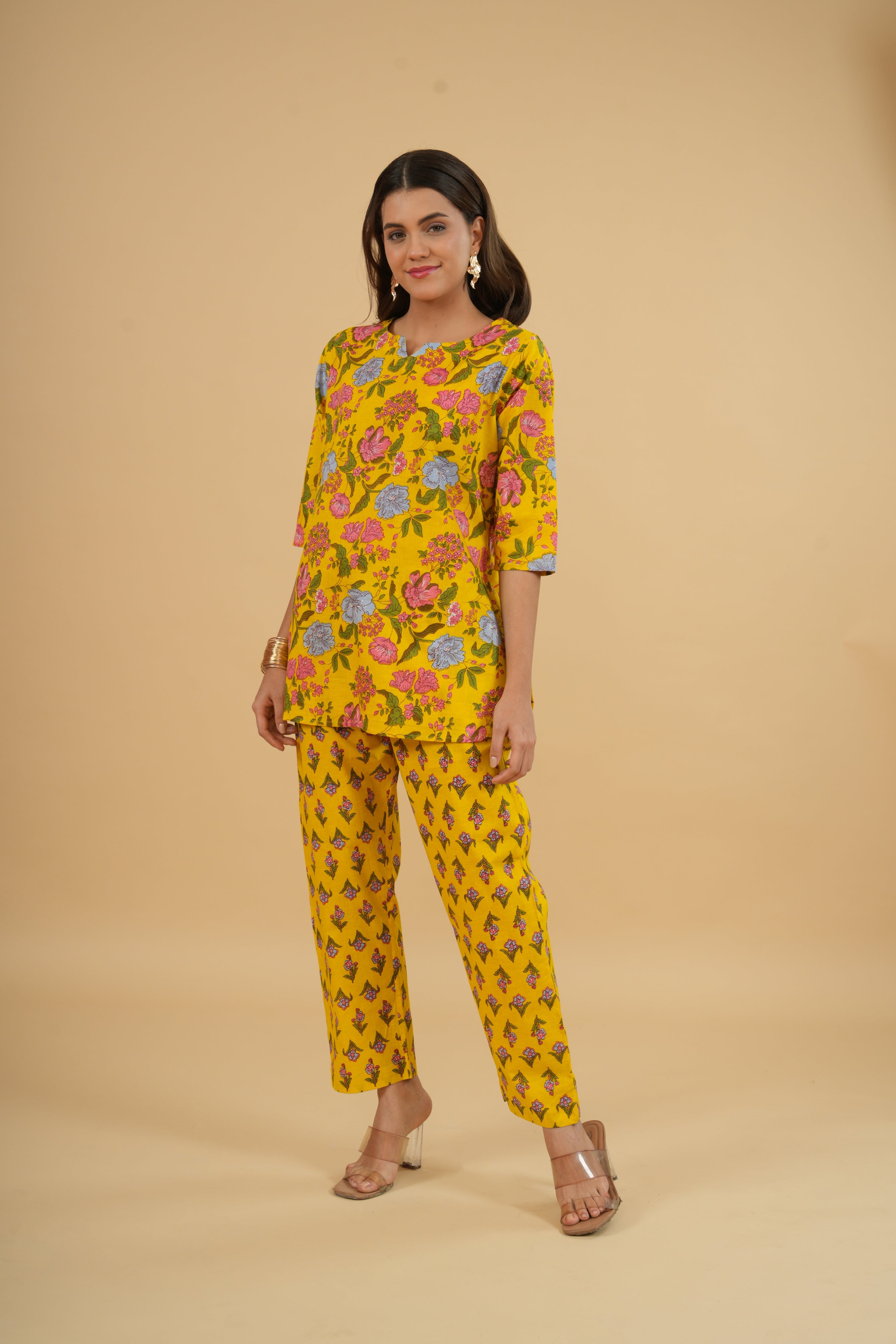 Sunshine Blossom – 100% Cotton Loungewear Set