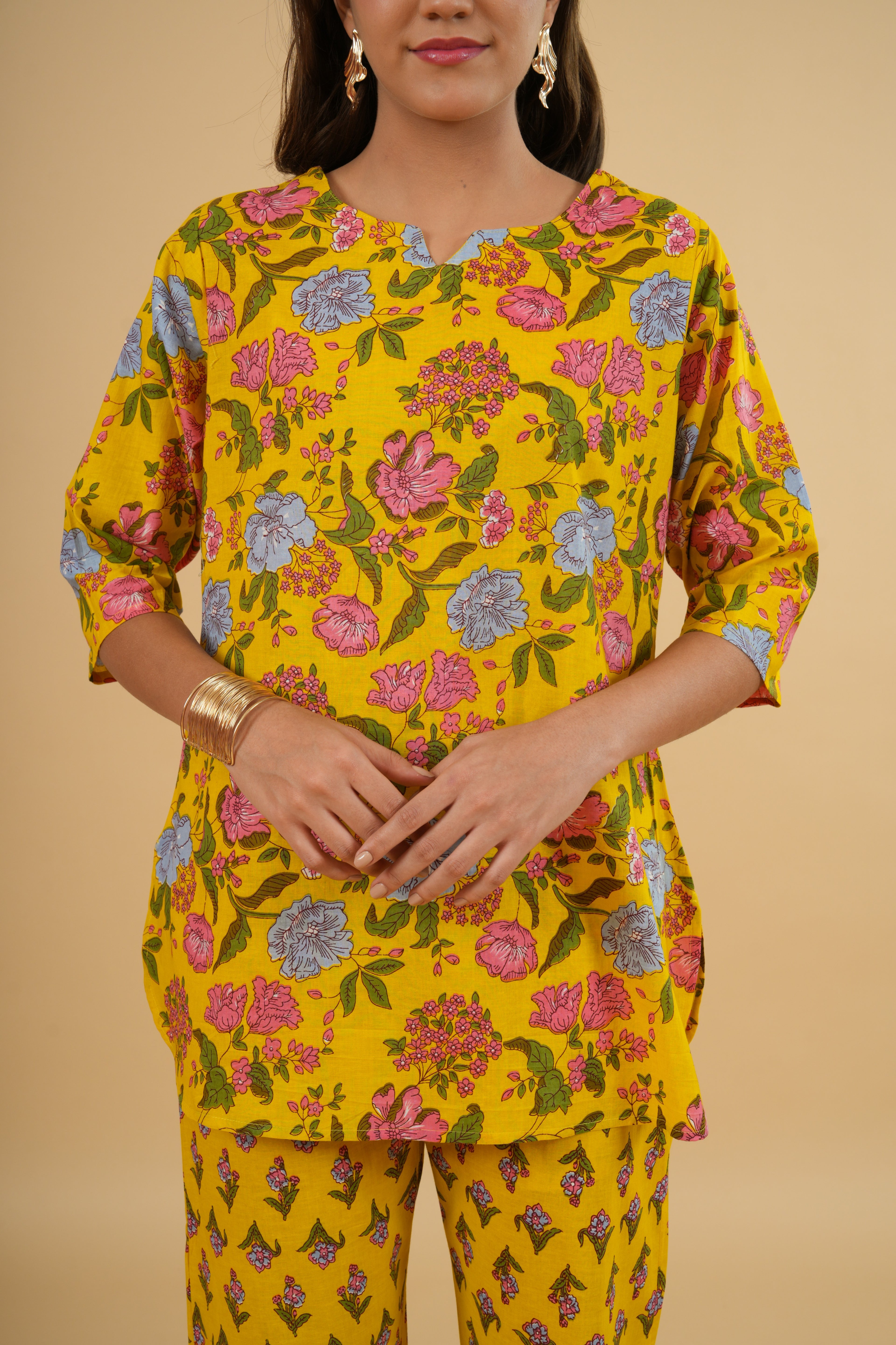 Sunshine Blossom – 100% Cotton Loungewear Set