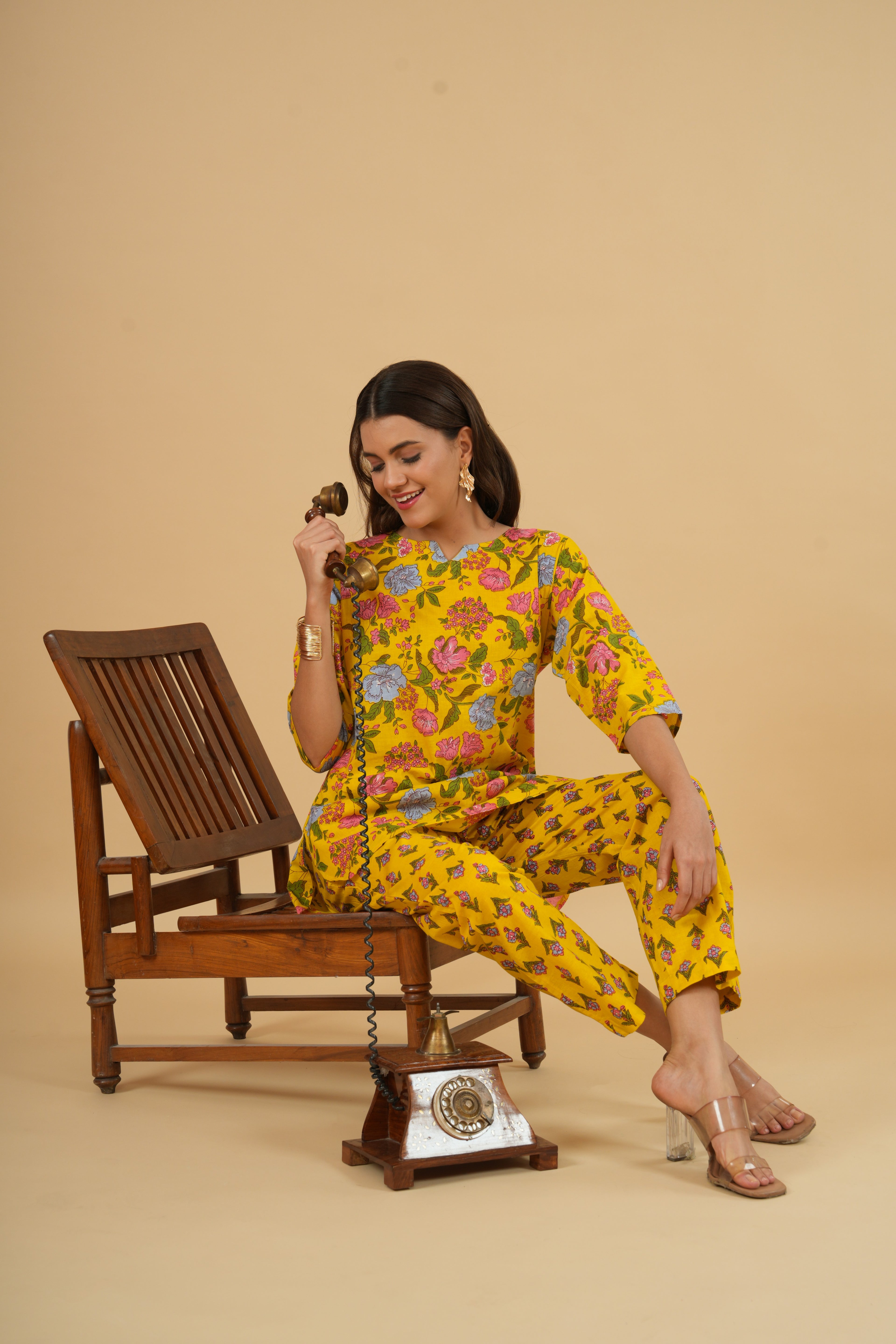 Sunshine Blossom – 100% Cotton Loungewear Set
